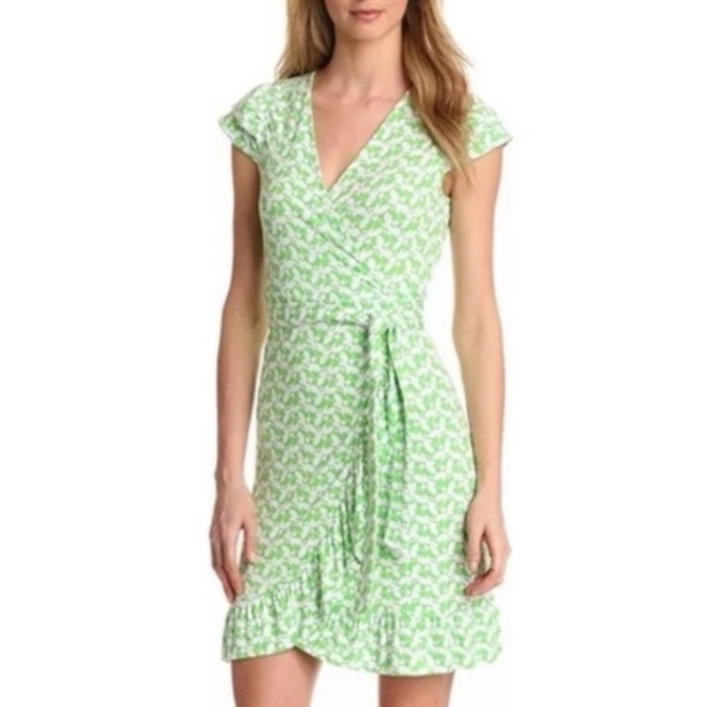 Lilly Pulitzer Bee Print Ruffle Wrap Dress